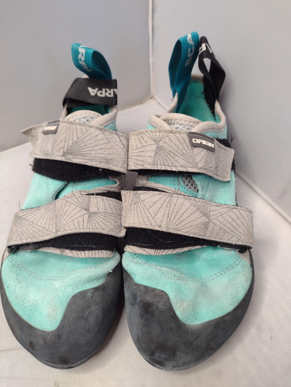 Scarpa Origin Womens 6 Mens 5  37 Suede Rock Climbing Shoes AA